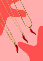 Collar Baño en Oro Ají Protección