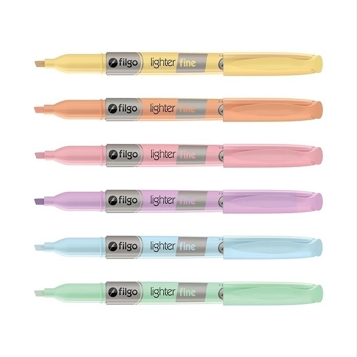 Destacadores Filgo Lighter Fine Pastel – 6 Colores