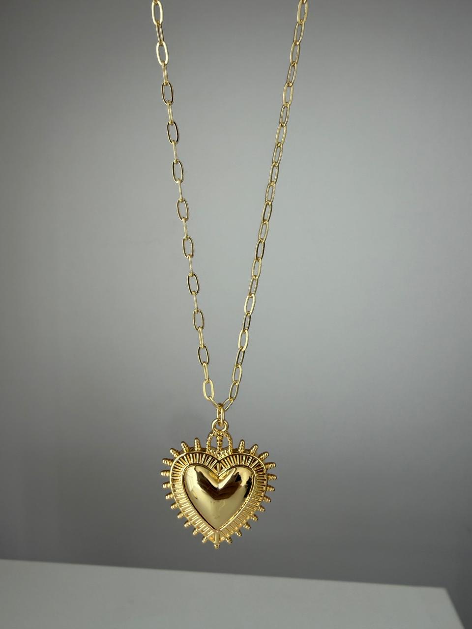 Collar Dije Corazón Mexicano