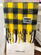 Bufanda Bimba Y Lola Cuadros Amarilla